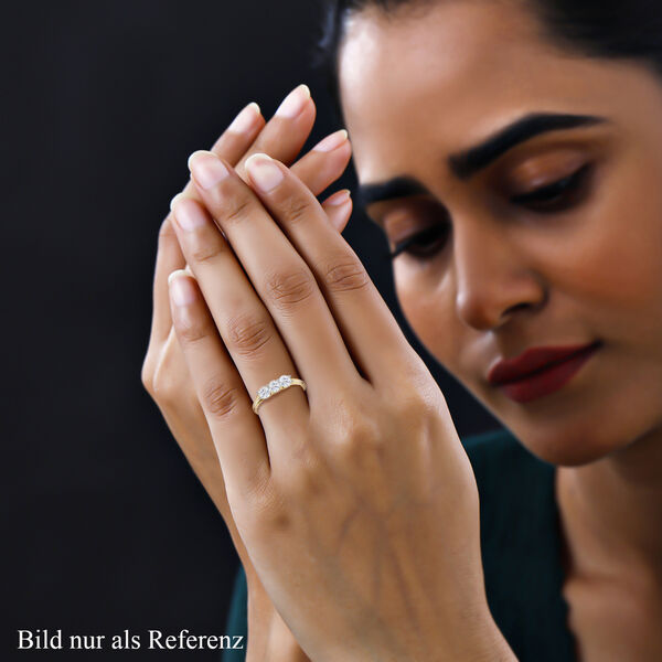 LUXURIANT IGI zertifizierter SI GH Labor Diamant Ring - 1 ct. image number 10